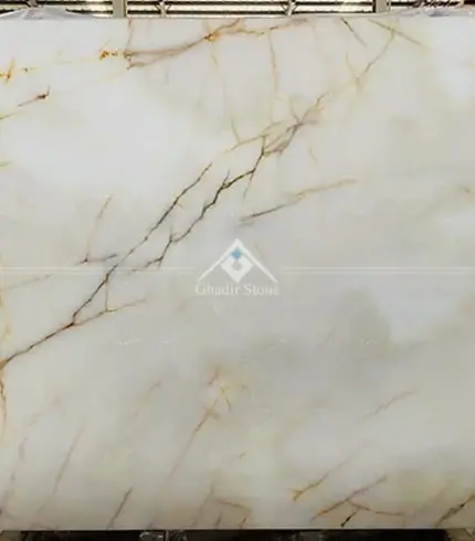 White Onyx in Ghadir Stone shop