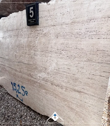 White Titanium Travertine _Ghadir stone